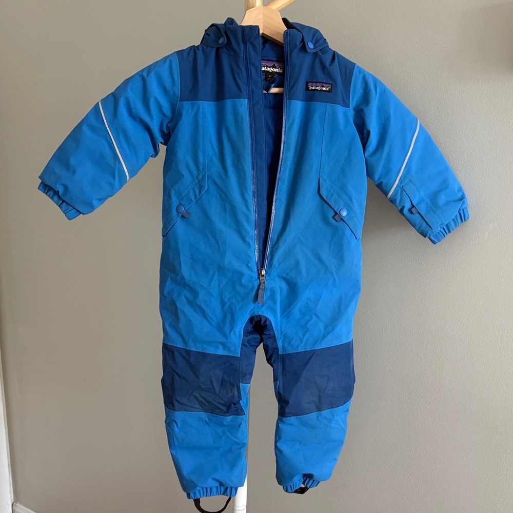 Patagonia Kids' snow pile Snowsuit blue